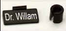 Stethoscope name tags clips